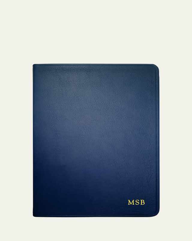 Lined Soft Cover Leather Journal, 9"
